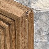 1940 beveled mirror solid raw oak 74x104