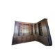 Bibliothèque de marque MD, finition merisier