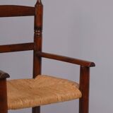 Children's straw armchair