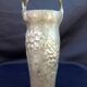 Vase en bronze argenté signé Vital Cornu