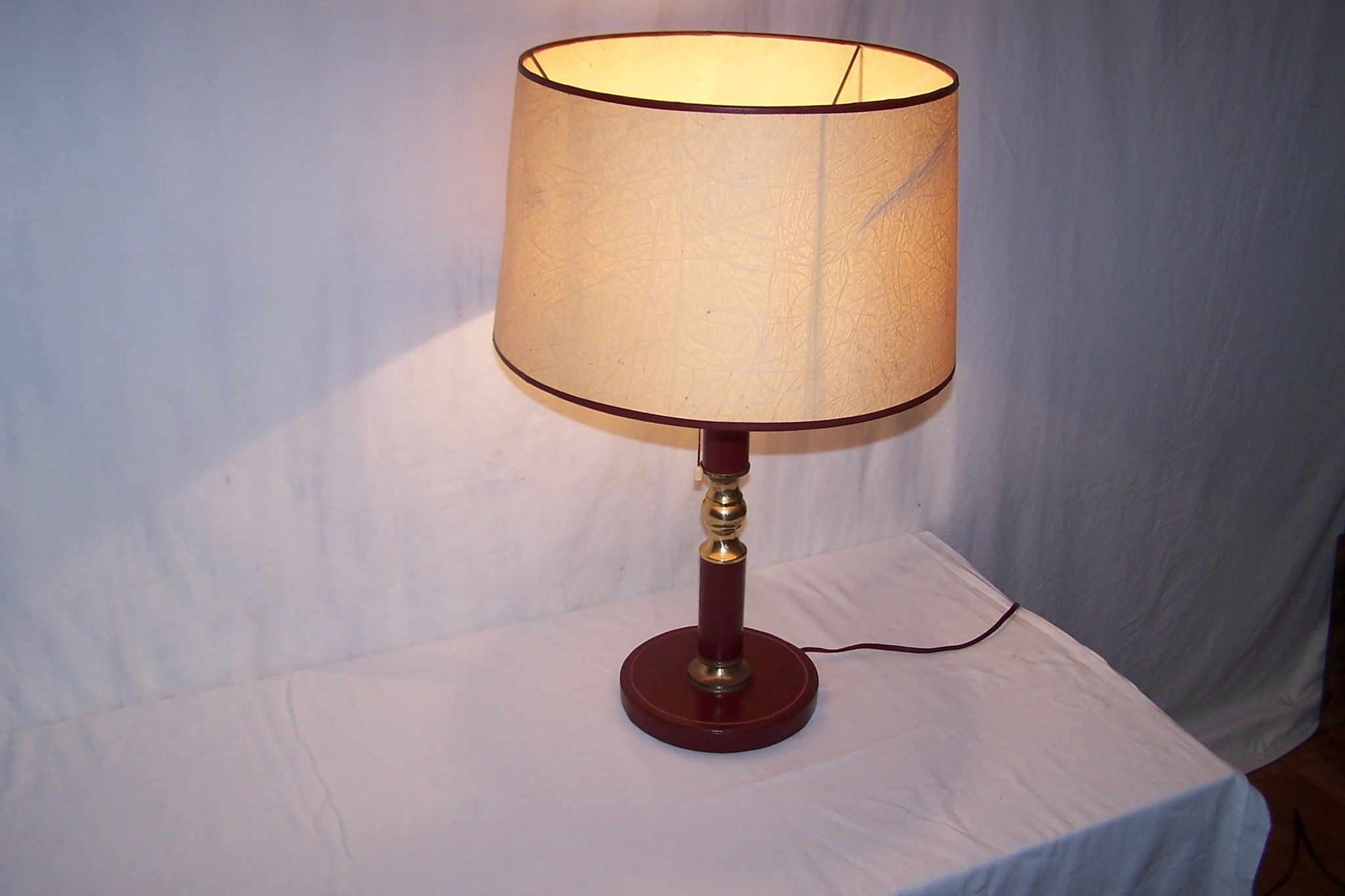 Leather desk lamp 50