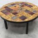 Table basse ronde céramique de Jean Gregorieff