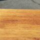 70' wood and chrome kitchen table