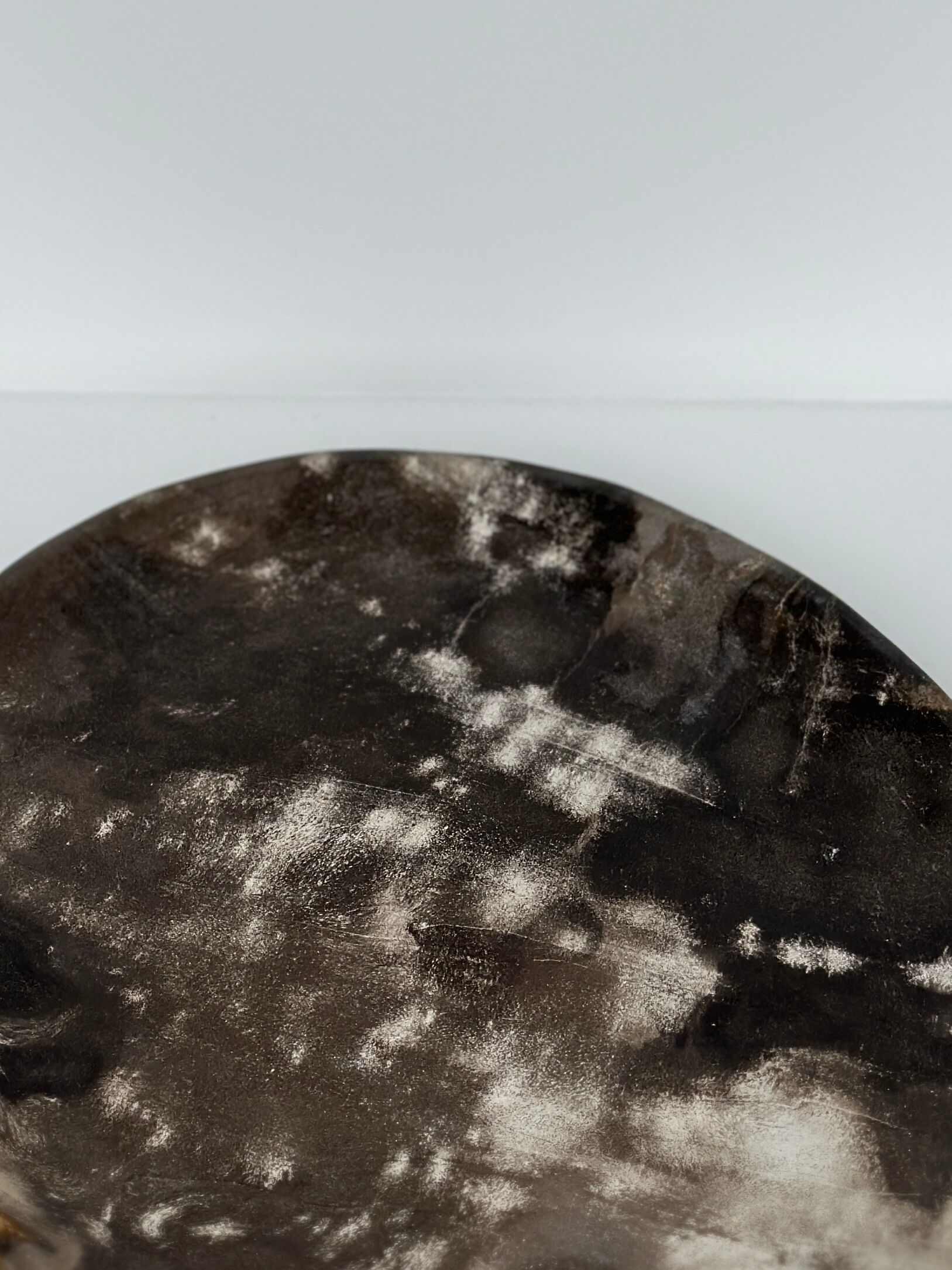 Dish in petrified wood