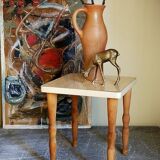 Saddle with turned wooden legs