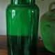 Green glass bottle