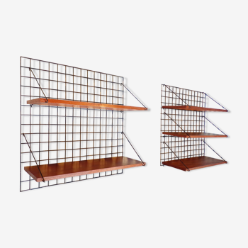 2 "Meca" shelves by Willy Van Der Meeren for Meurop