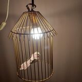 Vintage suspension in the shape of a bird cage