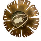 Applique Murale Fleur Vintage en Laiton par Svend Aage Holm Sørensen pour Holm Sø