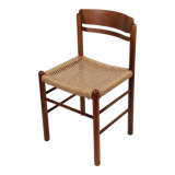 Dining chair in beech wood woven in rope