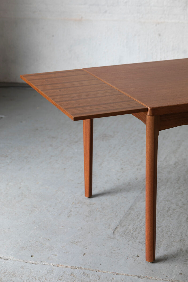 Extendable square dining table by Vejle Stole Møbelfabrik, Denmark 1960’s