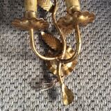Wall lamp in gold metal