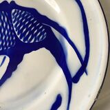 Chinese metal plate enamelled carp Koi