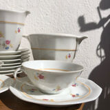 Service a thé G Boyer en porcelaine