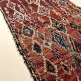 Moroccan Berber carpet Boucherouite 1.63x1.10m