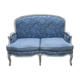 Louis XV style sofa from the 70s in beech, feather seat cushions