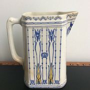 Pitcher Art Nouveau Villeroy & Boch Mettlach Germany Jugendstil 1900