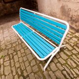 Restored 60s folding garden bench