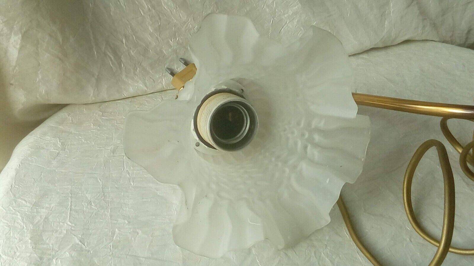 Bronze bedside table lamp 20th empire style