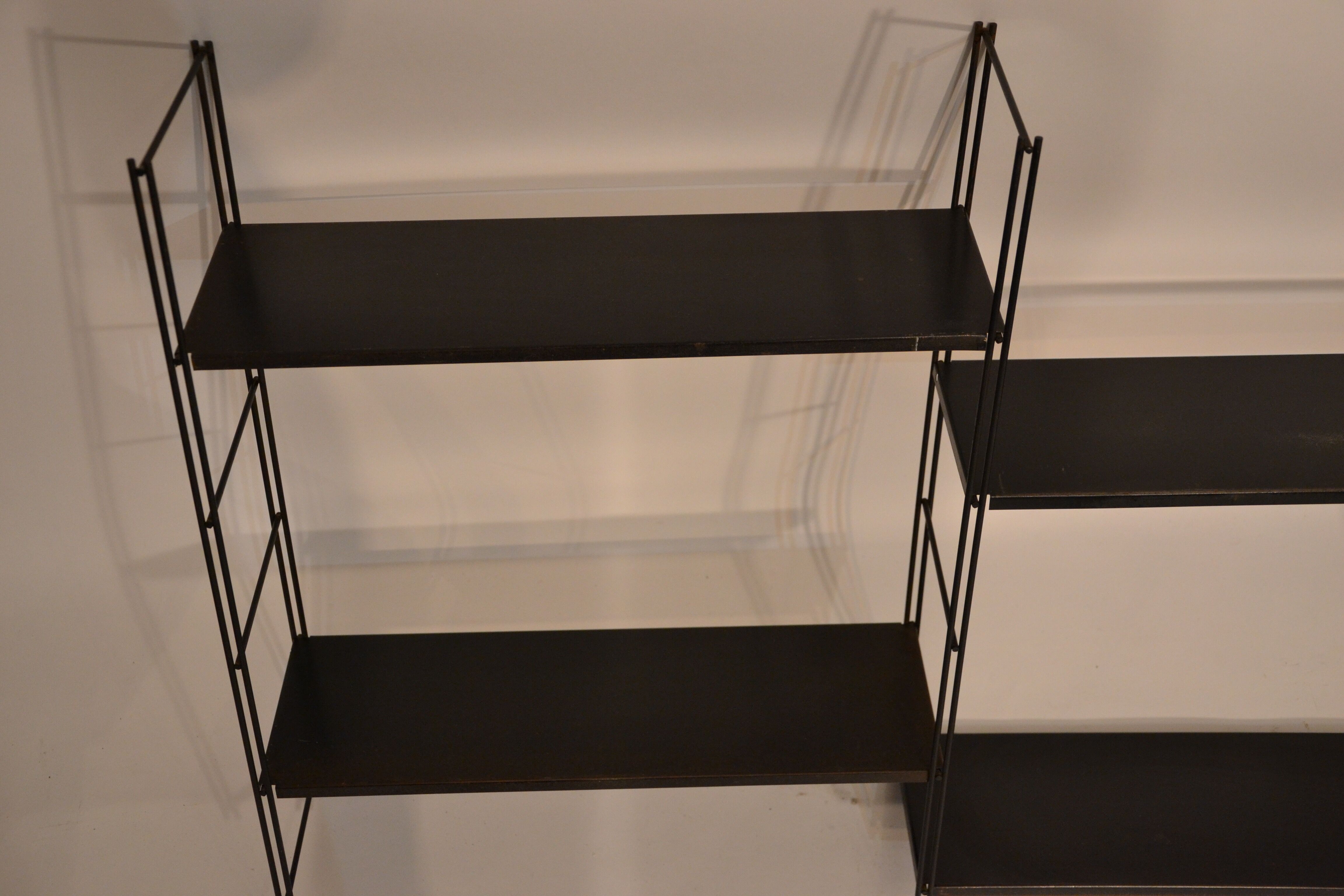Modular system of shelves wall 60s black
