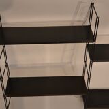 Modular system of shelves wall 60s black