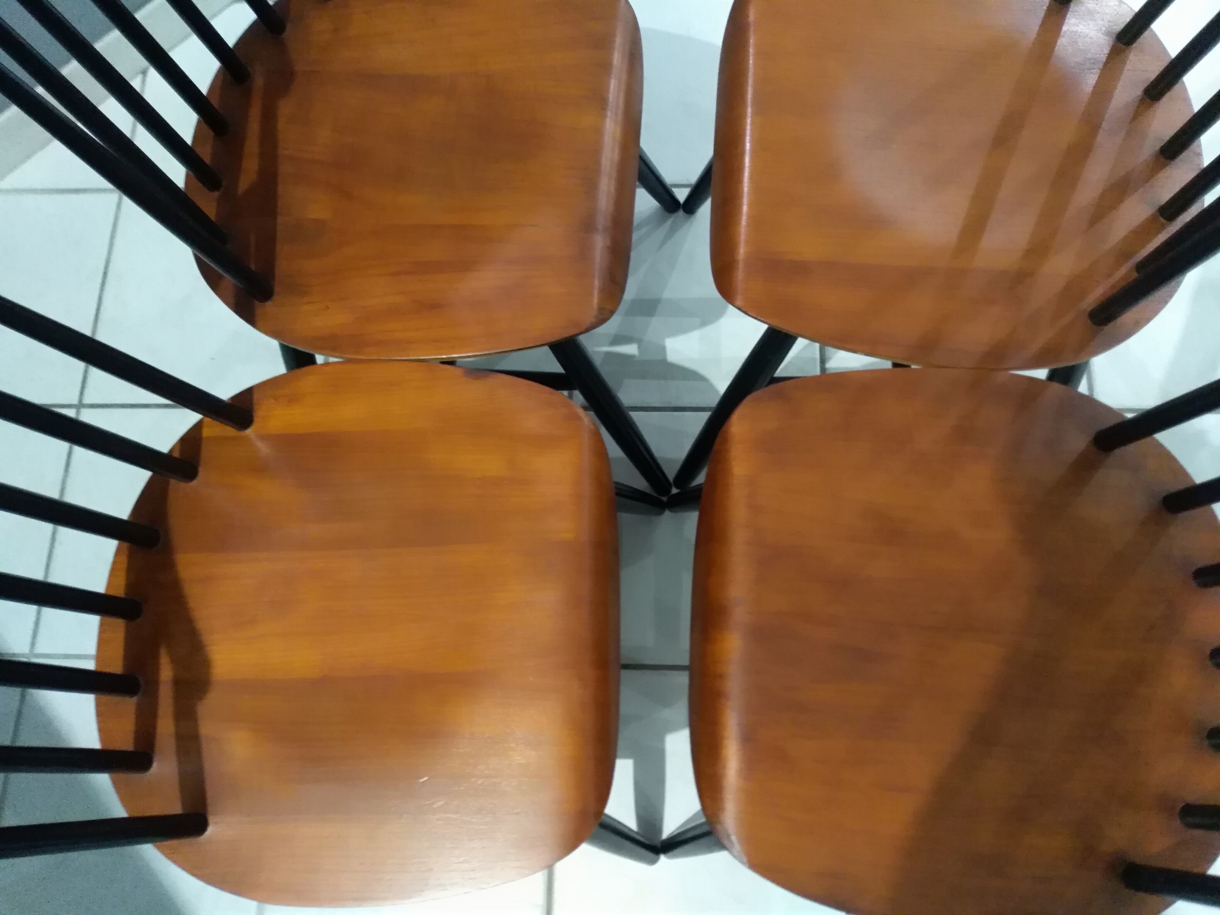 Set of 4 Fanett chairs by IImari Tapiovaara 1960