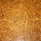 Vintage 1940s Burr Walnut swivel coffee table.