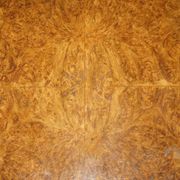 Table basse vintage Burr Walnut pivotante années 1940