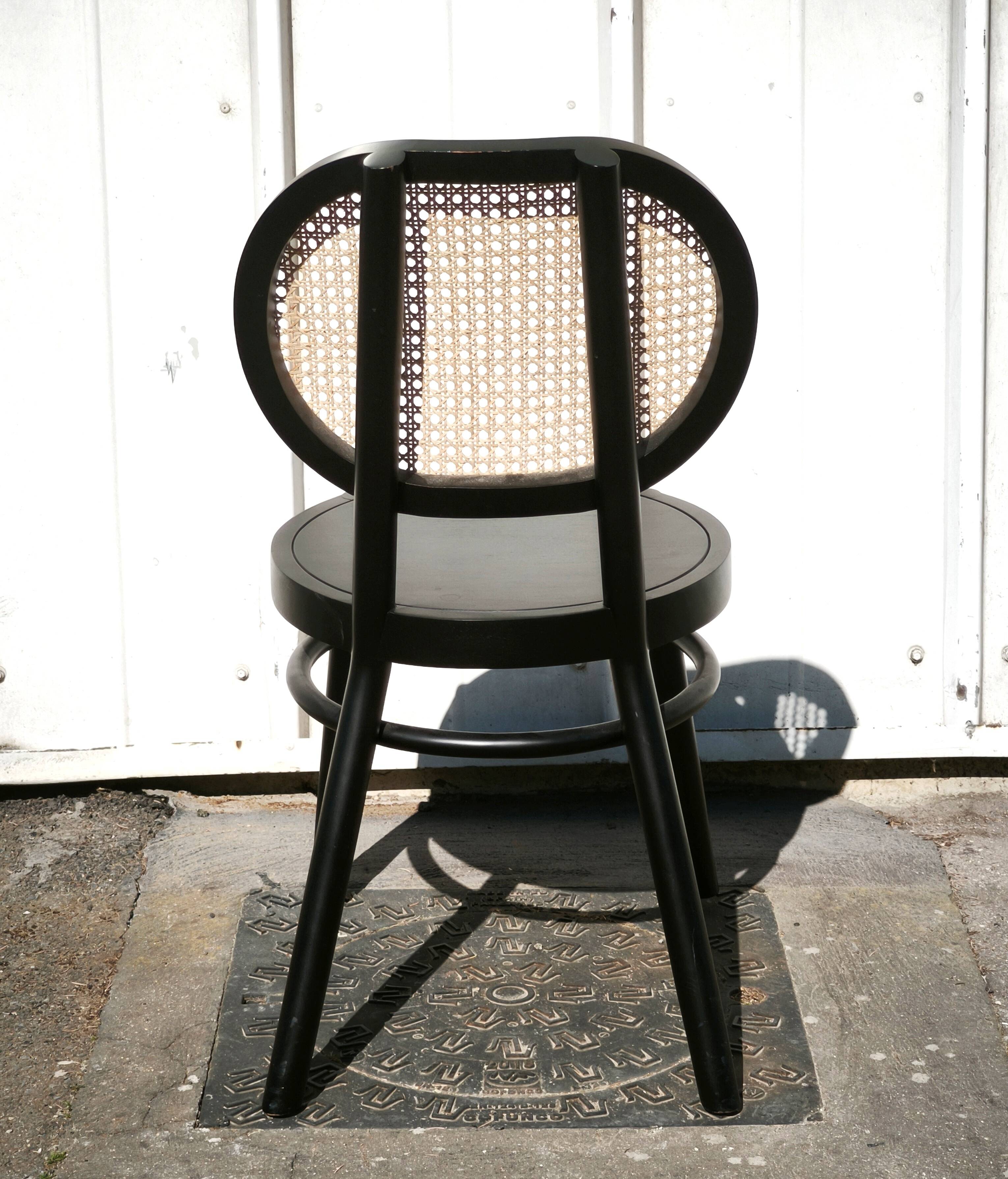 Vintage caned bistro chair