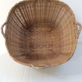 Old basket woven bamboo