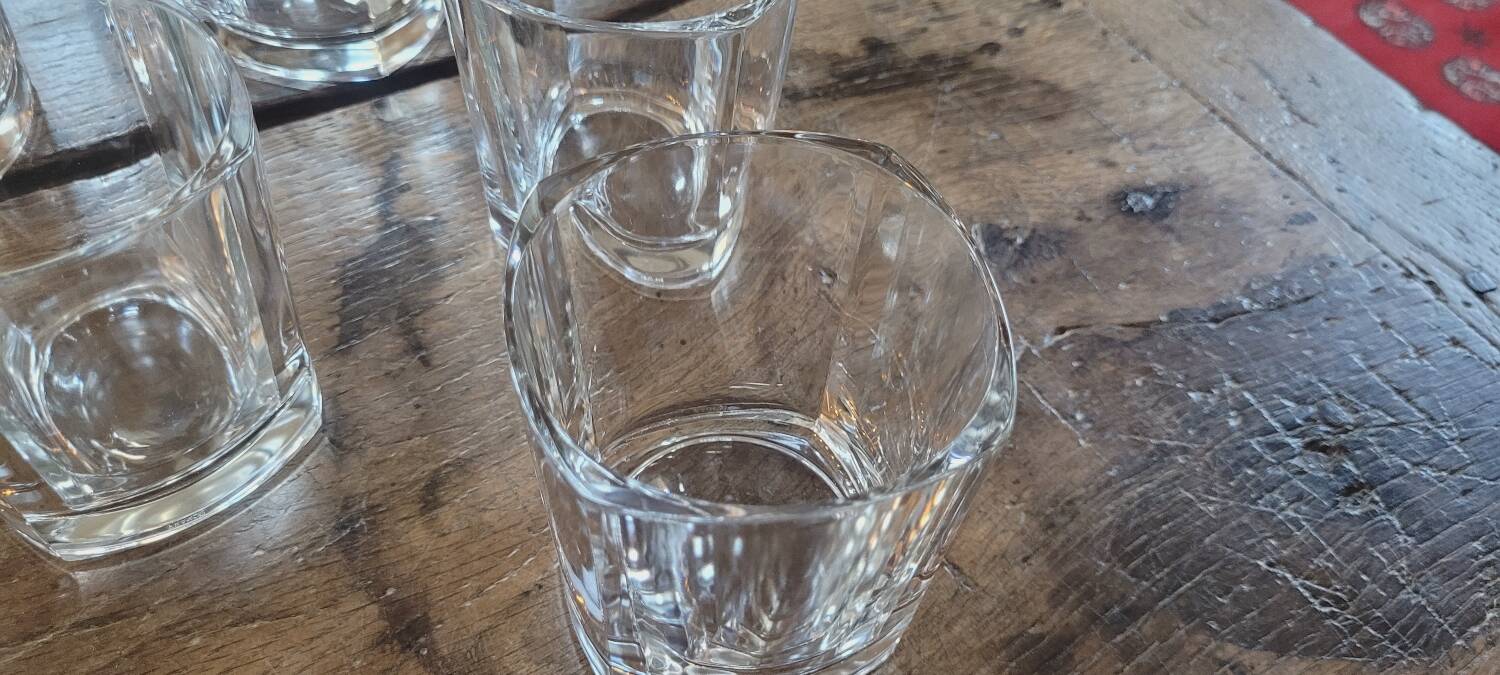 80's whiskey glasses