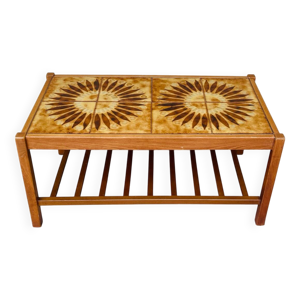 Table basse vintage en - teck