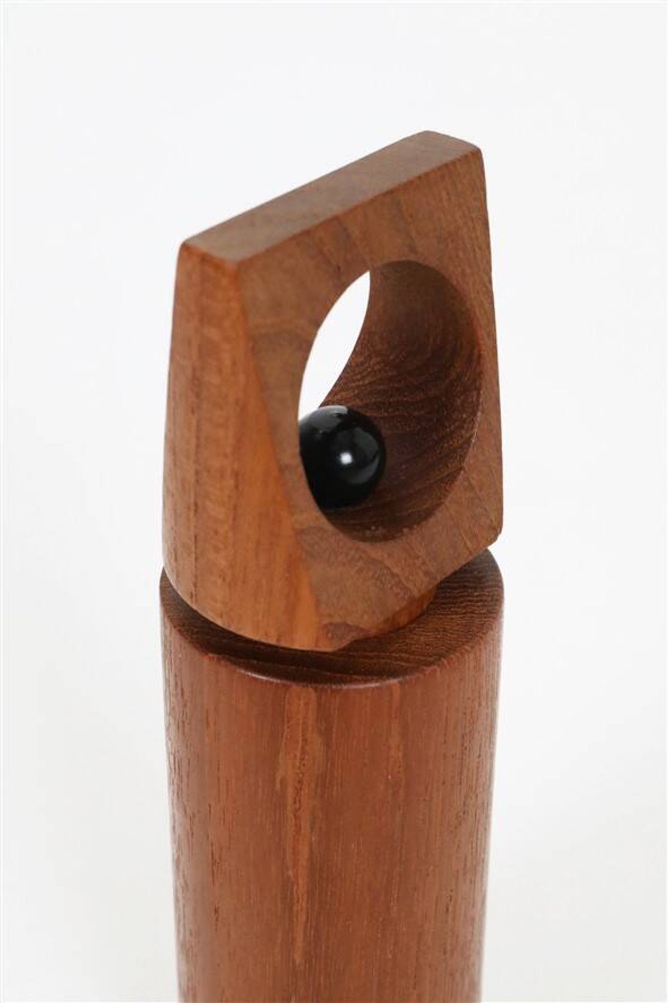 Rare Danish teak pepper mill with a high-quality Peugeot grinder / 1960s / Mid-Century Modern design