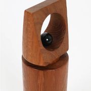 Rare Danish teak pepper mill with a high-quality Peugeot grinder / 1960s / Mid-Century Modern design