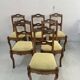 Suite de six chaises de style Louis Philippe en merisier XIX siècle