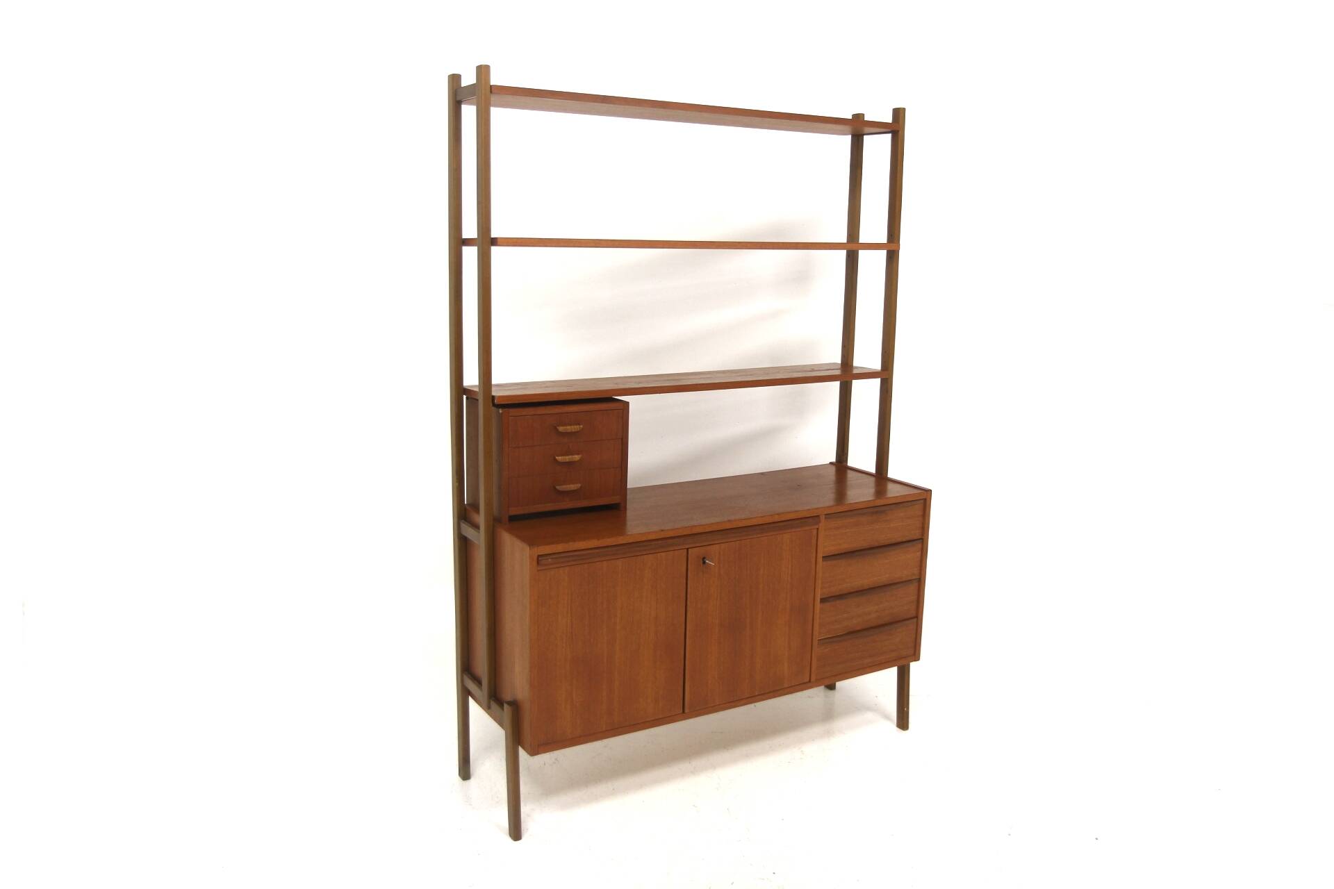 Teak secretary designed in Sweden in the 1960s.
