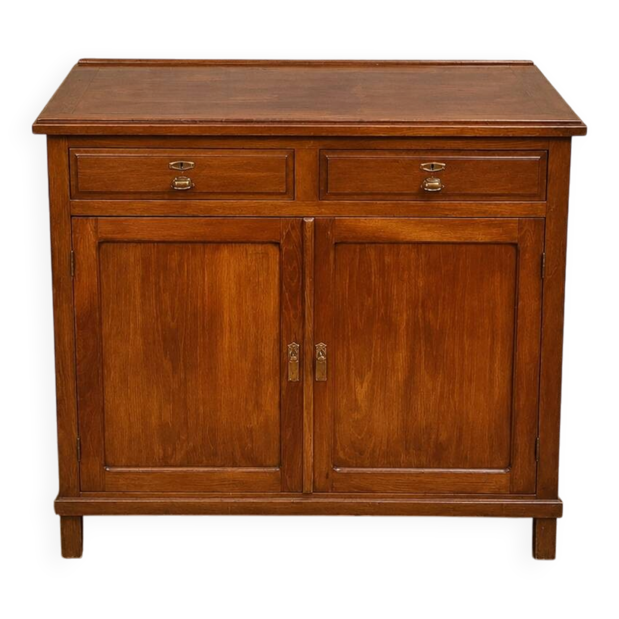 Buffet pupitre de classement, meuble de métier en bois massif