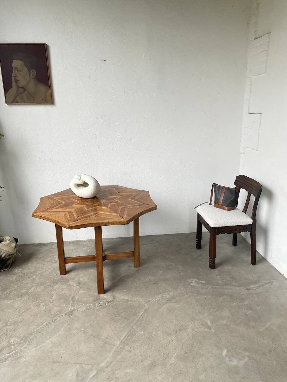 19th century inlaid side table