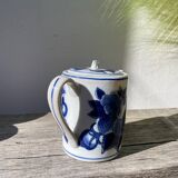 Asian blue and white ceramic teapot