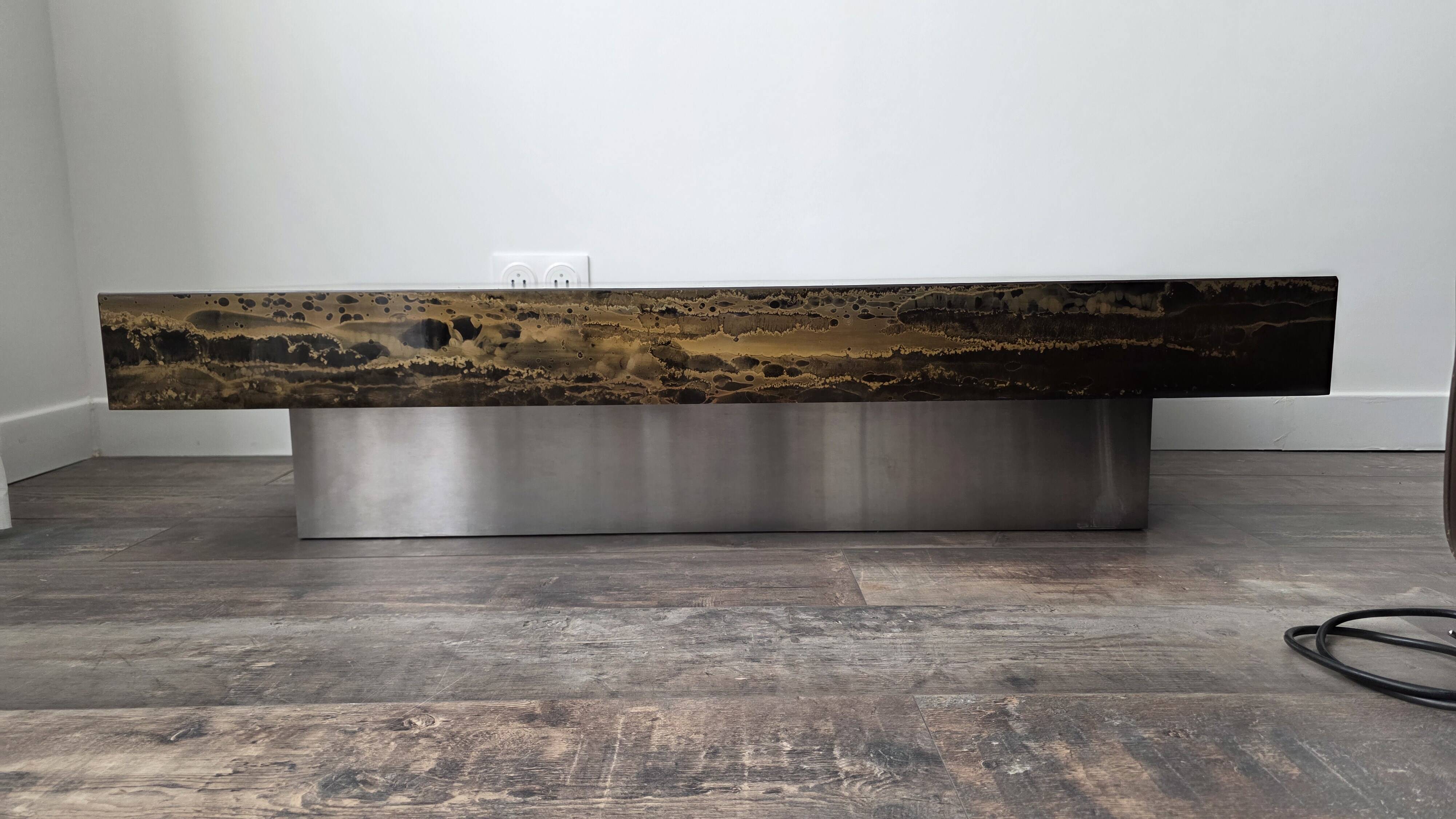 Coffee table by Guy Lefevre for Roche Bobois.