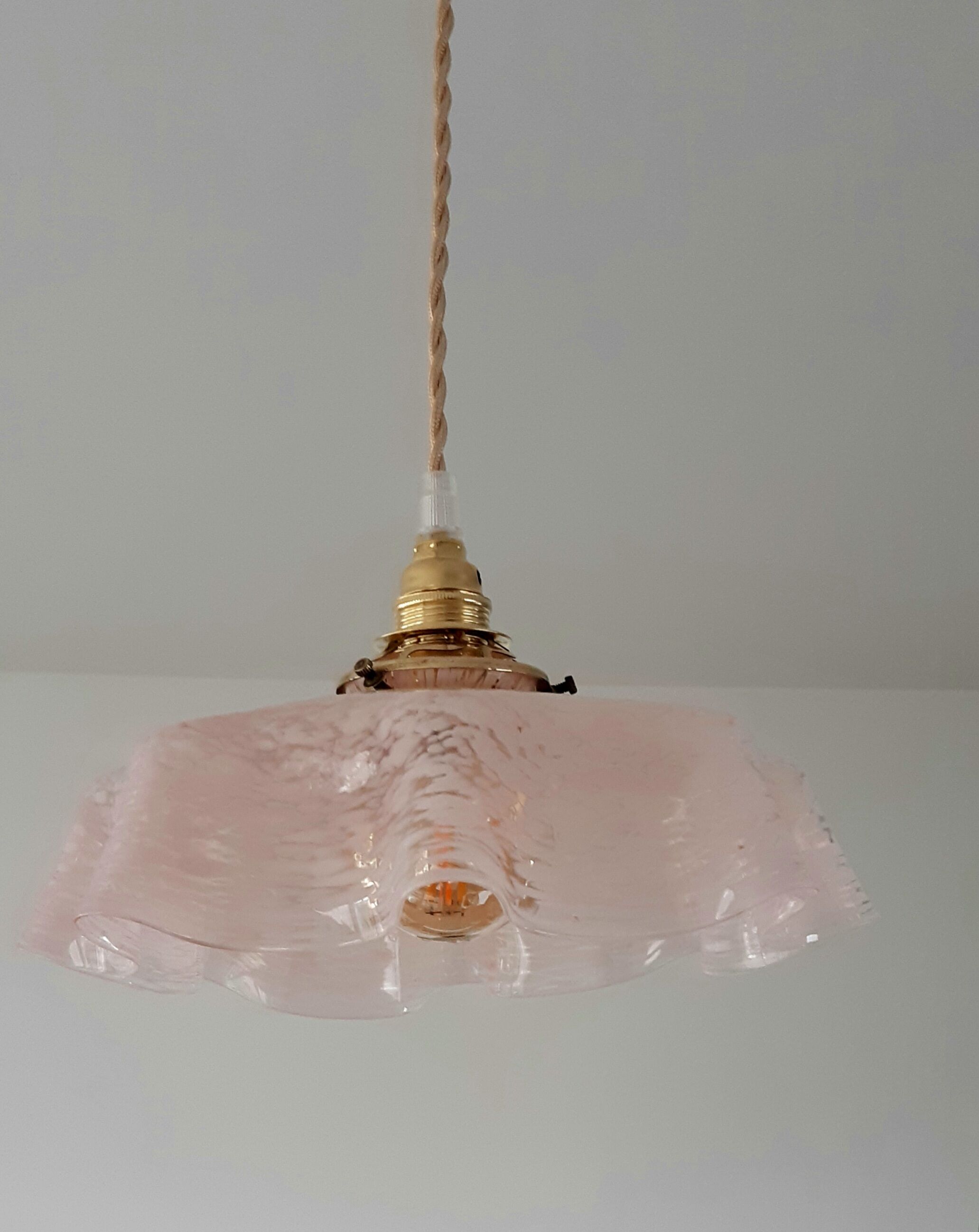 Clichy vintage glass suspension