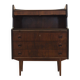 Walnut Secretary Desk 1960s Denmark with Drawers