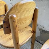 Set of 4 Daumiller pine chairs