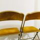 Lot de 2 chaises pliantes en velours