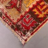 Turkish oushak rug 140x77 cm vintage carpet