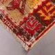 Turkish oushak rug 140x77 cm vintage carpet