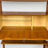 Système mural en teck par Sven Ellekaer pour Albert Hansen, années 1960