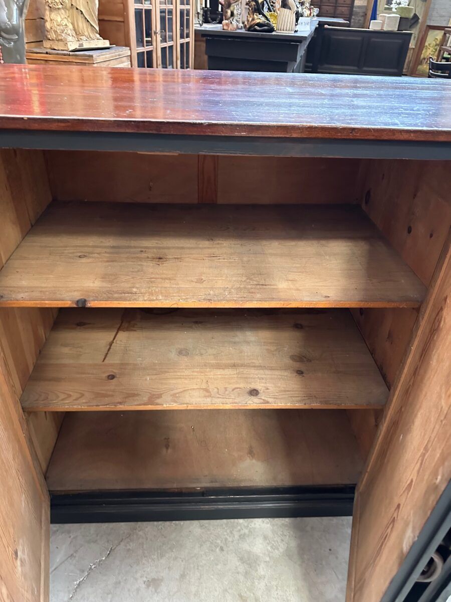 Large patinated workshop furniture