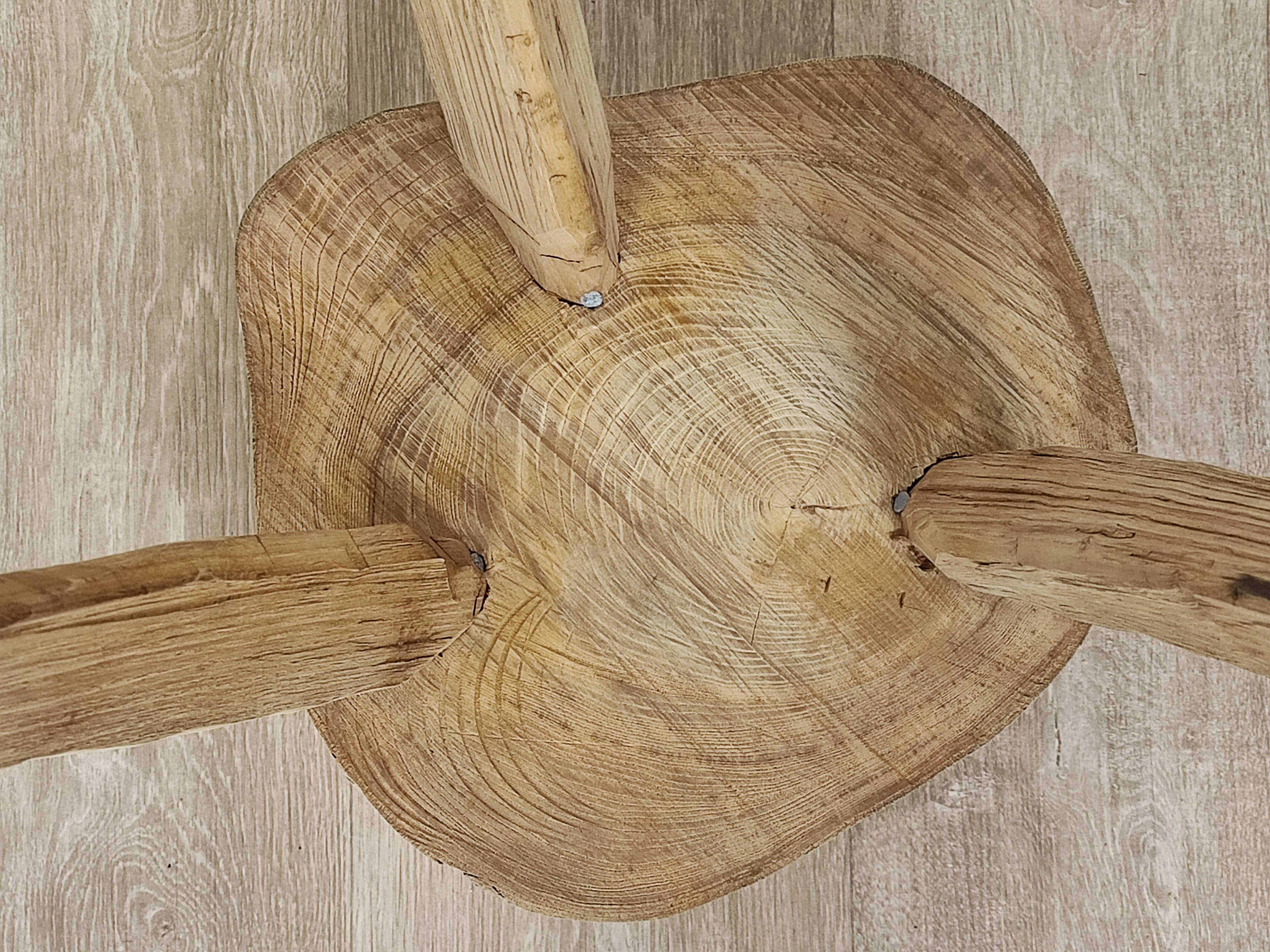 Brutalist tripod stool