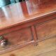 Commode anglaise placage acajou doré